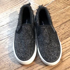 Black slip on shoes